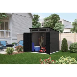Modern 7ft 2.5in x 7ft 3.5in x 7ft 5.5in Resin Storage Shed
