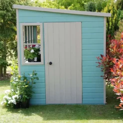 10′ x 10′ Sun Pent Wooden Garden Potting Shed
