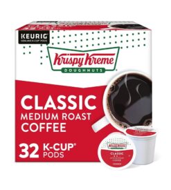 Krispy Kreme Classic. Single-Serve Keurig K-Cup Pods. Medium Roast Coffee Pods. 32 Count