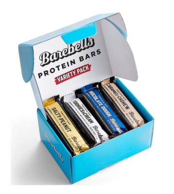 Barebells Protein Bars Variety Pack ?C 12 Count. 1.9oz Bars ?C Protein Snacks with 20g of High Protein ?C Low Carb Protein Bar with 1g of Total Sugars ?C Perfect on The Go Low Carb Snack & Breakfast Bars
