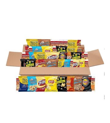 Frito-Lay Sweet & Salty Snacks Variety Box. Mix of Cookies. Crackers. Chips & Nuts. 50 Sweet & Salty Care Package .50 Count (Pack of 1)