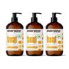 Everyone Liquid Hand Soap. 12.75 Ounce (Pack of 3). Meyer Lemon and Mandarin. Plant-Based Cleanser with Pure Essential Oils