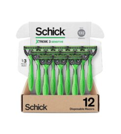 Schick Xtreme 3 Original Sensitive Razor ?? Disposable Razors Men. Head Razor. Razors for Men Sensitive Skin. 12 Count