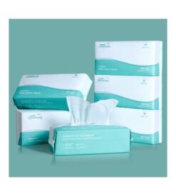 Saraflora 100% Cotton Facial Tissue. Soft Dry Wipe 6 Pack Size 7.9??7.9 inches. Use for Sensitive Skin Disposable Face Towel and Baby Washcloths. Makeup Wipes. Disposable Cleansing Cloths600 Count