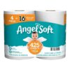 Angel Soft? Toilet Paper. 4 Mega Rolls = 16 Regular Rolls. 2-Ply Bath Tissue