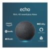 Echo (4th Gen) | With premium sound. smart home hub. and Alexa | Charcoal