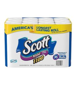 Scott Bath Tissue. 1. 100 Sheetsper Roll. 36 Count