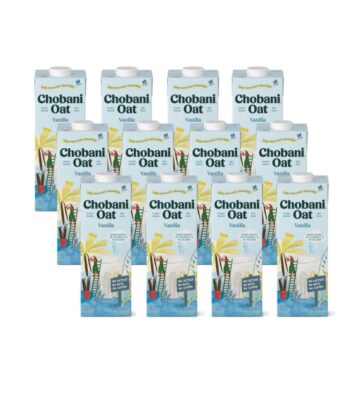 Chobani Oat Drink. Vanilla Barista Edition. No Lactose. No Nuts. Gluten Free. 32 Ounce (Pack of 12)