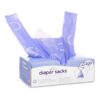 Ubbi Disposable Diaper Sacks. Lavender Scented. Easy-To-Tie Tabs. Diaper Disposal or Pet Waste Bags. 200 Count