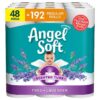 Angel Soft Toilet Paper with Fresh Lavender Scent. 48 Mega Rolls = 192 Regular Rolls. 2-Ply Bath Tissue