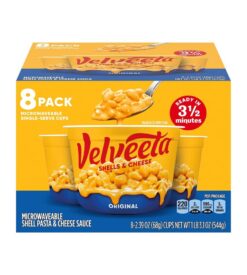 Velveeta Original Microwavable Shells & Cheese Cups 2.39 Ounce (Pack of 8)