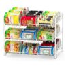SimpleHouseware Stackable Can Rack Organizer. White