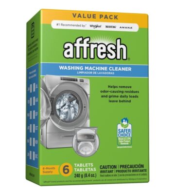 Affresh Washing Machine Cleaner. Cleans Front Load and Top Load Washers. Including HE. 6 Tablets