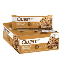 Quest Nutrition Chocolate Chip Cookie Dough Protein Bars. High Protein. Low Carb. Gluten Free. Keto Friendly. 12 Count