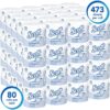 Scott Professional 100% Recycled Fiber Standard Roll Bathroom Tissue (13217). 2-Ply. White. 80 Rolls / Case. 473 Sheets / Roll. 37.840 Sheets / Case