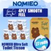 NOMIEO 4 Ply SOFT Toilet Paper Individually Wrap.27 rolls for only S$5.25