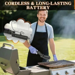 🔥50% OFF NOW! 🍖 Cordless Electric BBQ Brush Cleaner – Deep Cleaning, Long Handle & Rechargeable 🔋